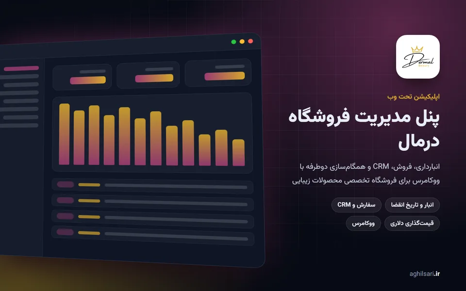 پنل مدیریت فروشگاه درمال